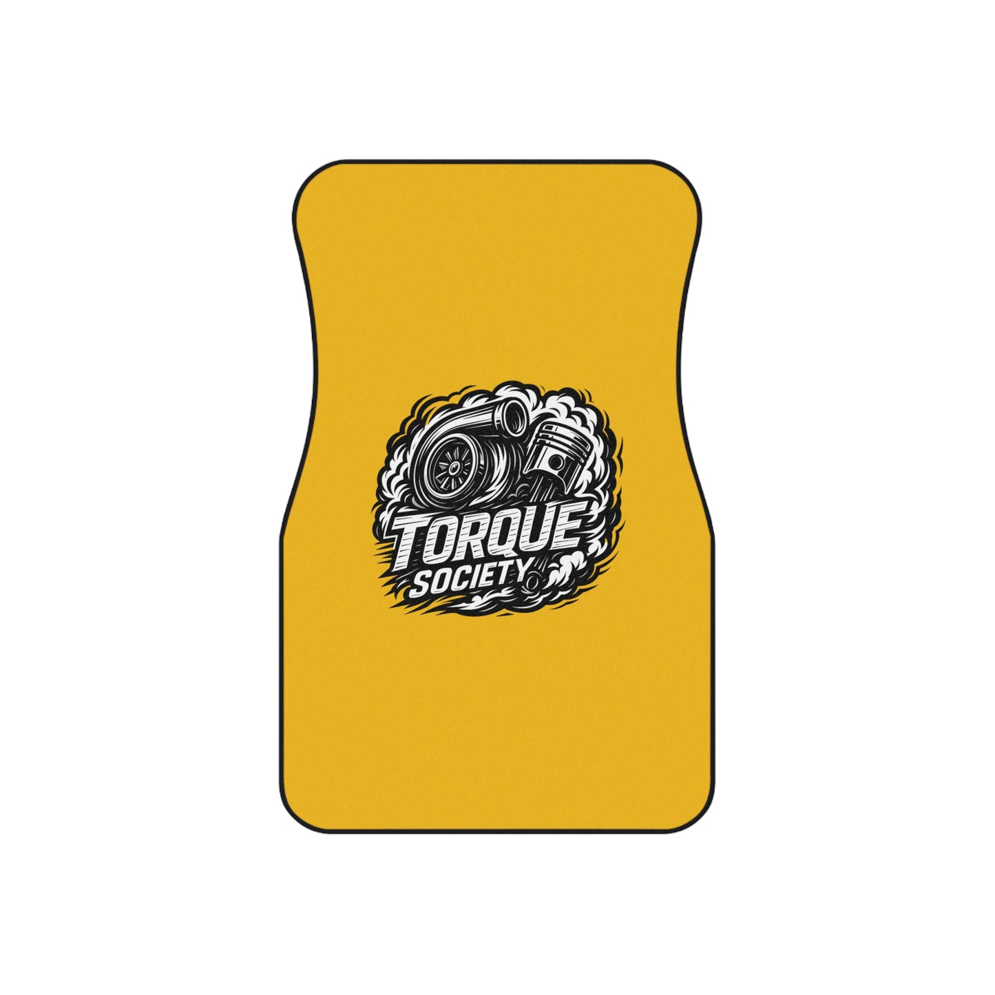 Yellow HORSEPOWER Floor Mats Set