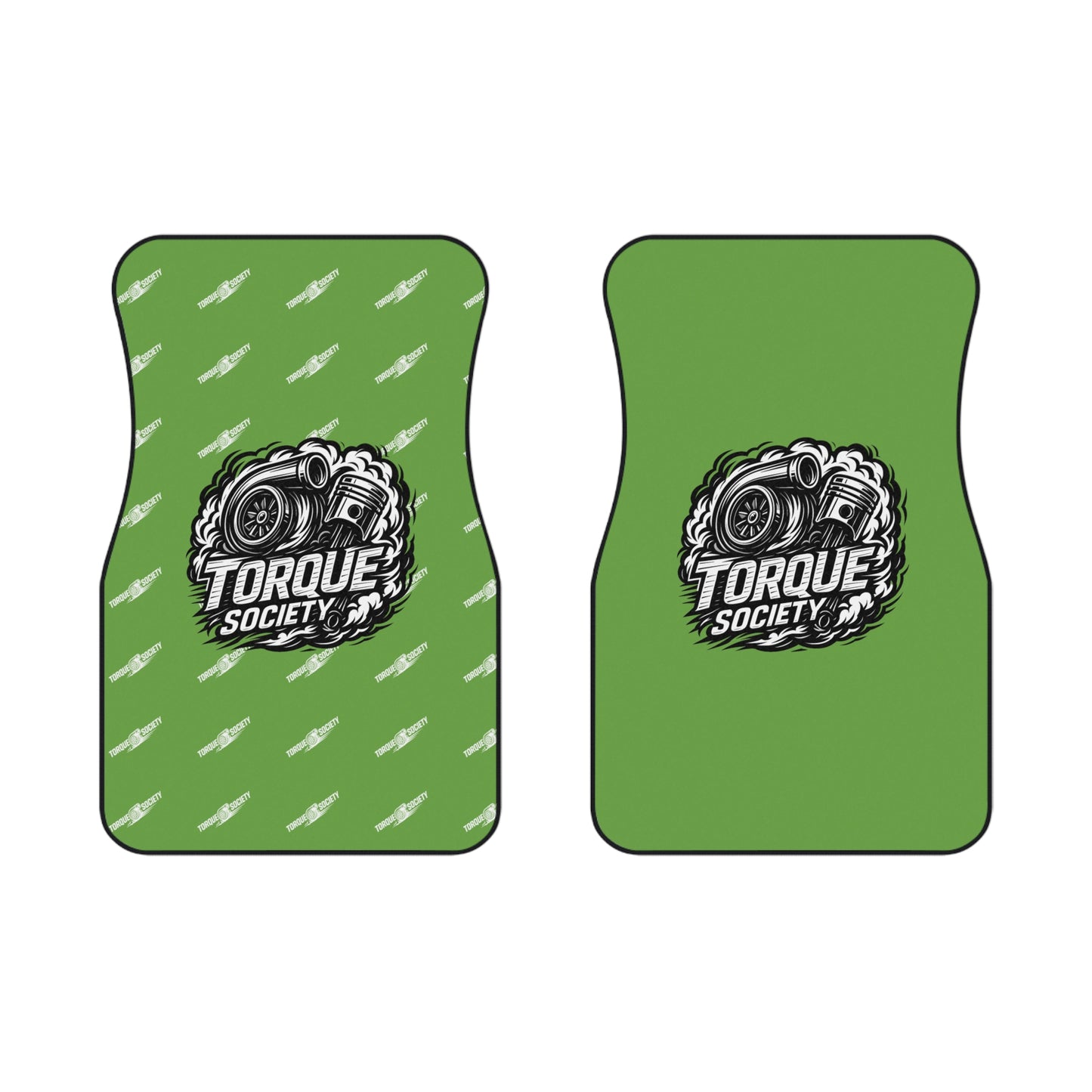 Green HORSEPOWER Floor Mats Set
