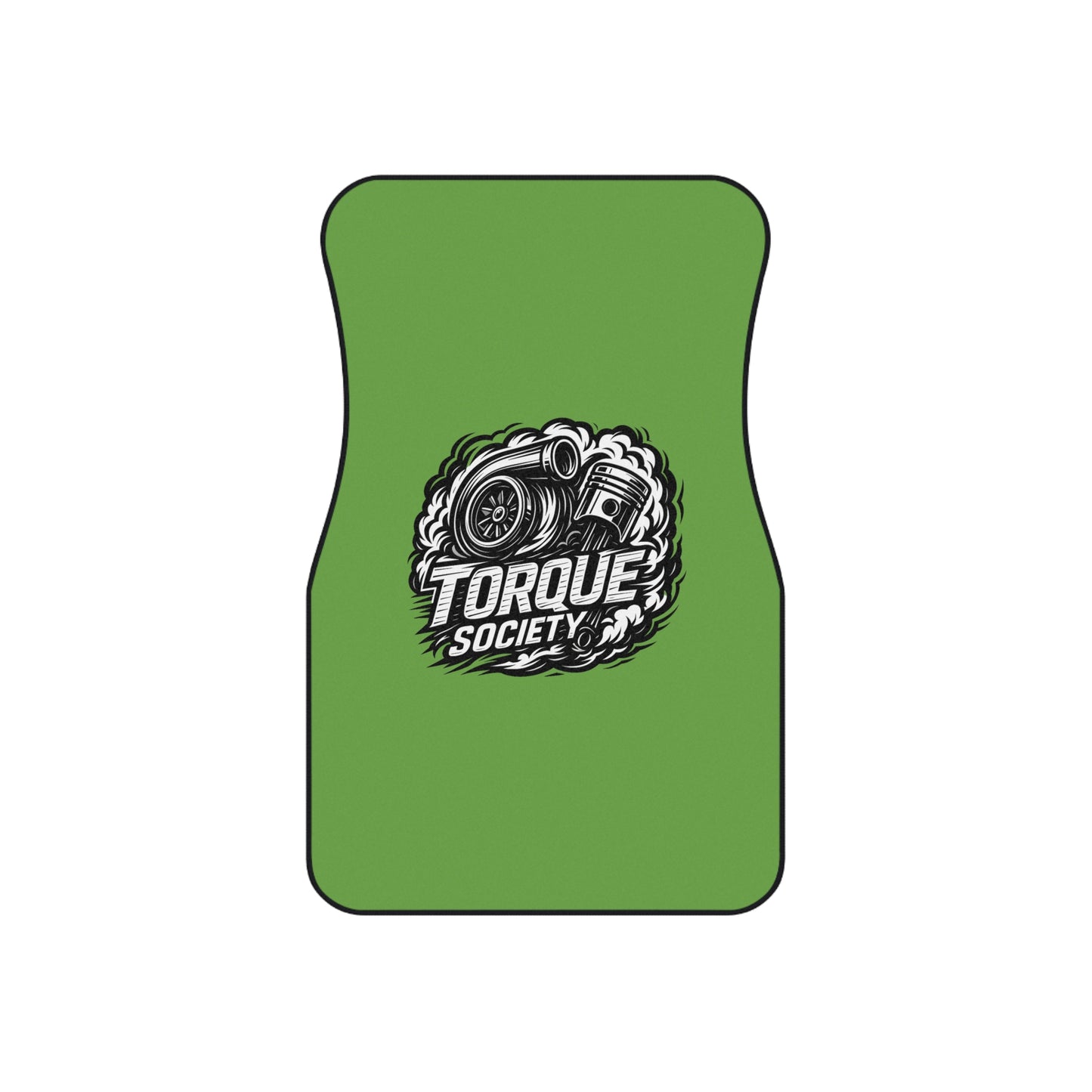 Green HORSEPOWER Floor Mats Set