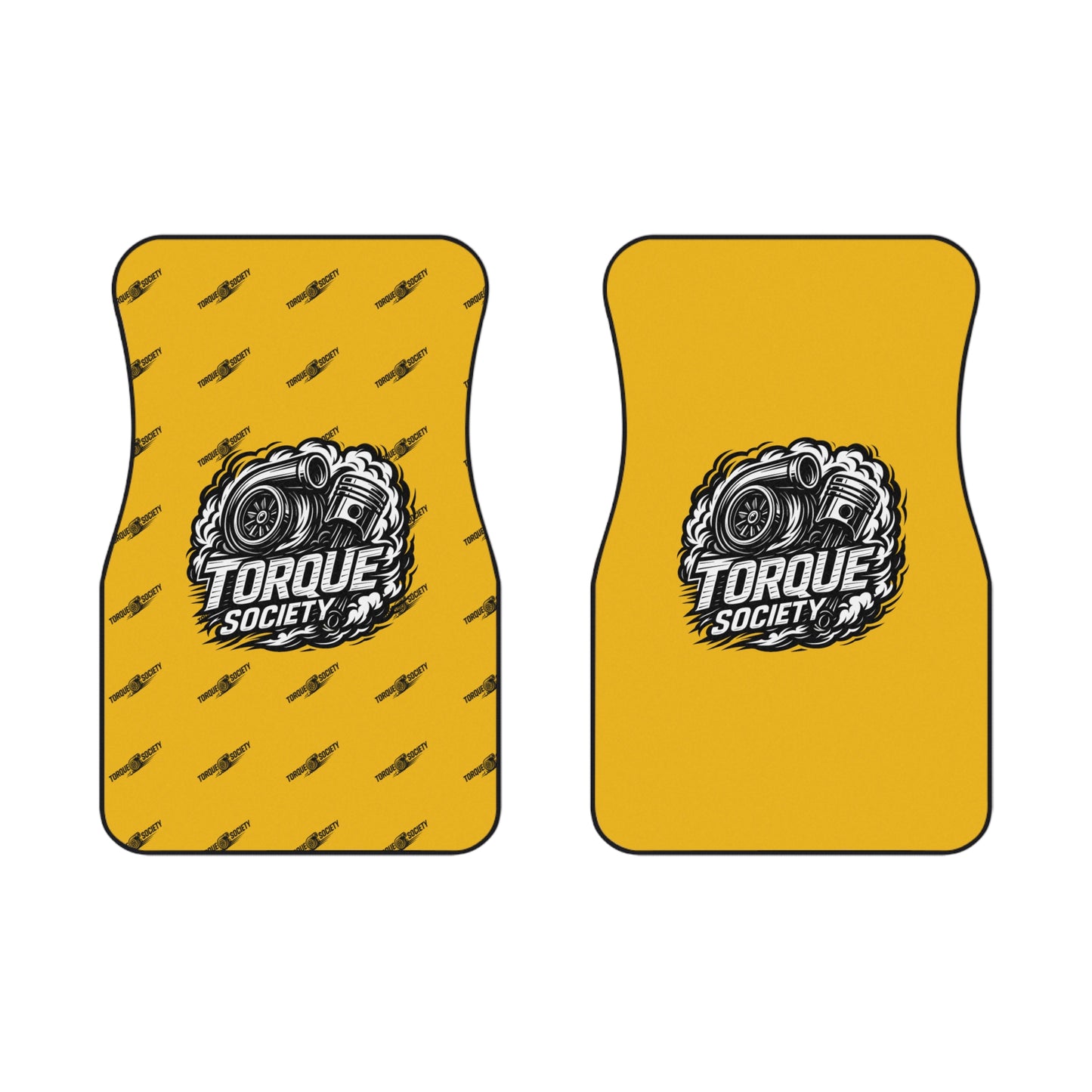 Yellow HORSEPOWER Floor Mats Set