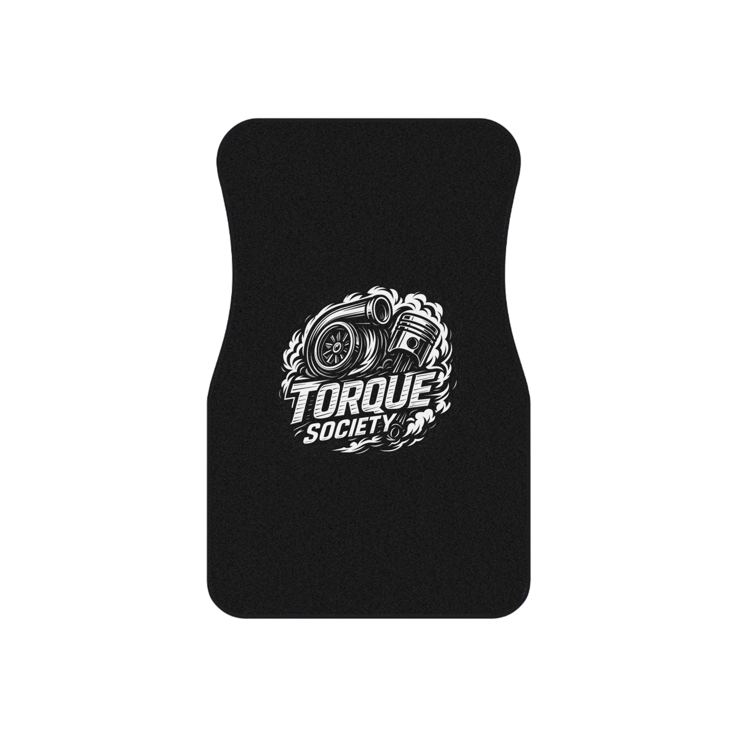 Black HORSEPOWER Floor Mats Set
