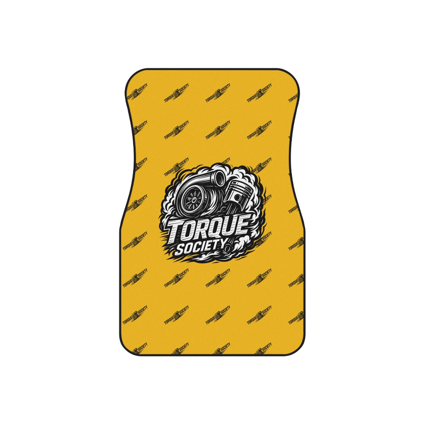 Yellow HORSEPOWER Floor Mats Set
