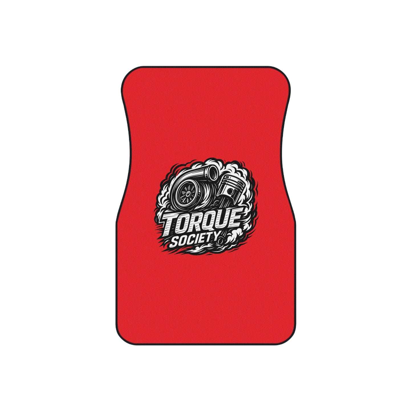 Red HORSEPOWER Floor Mats Set
