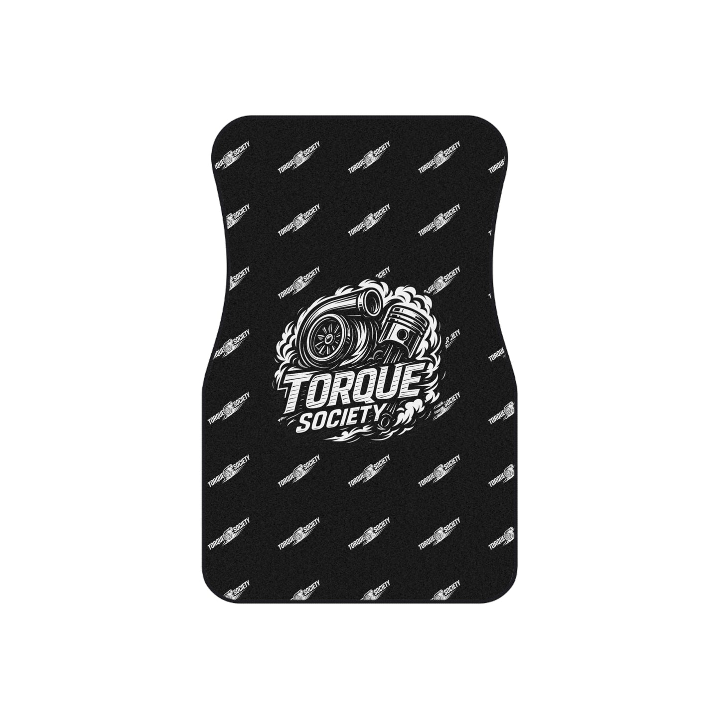 Black HORSEPOWER Floor Mats Set