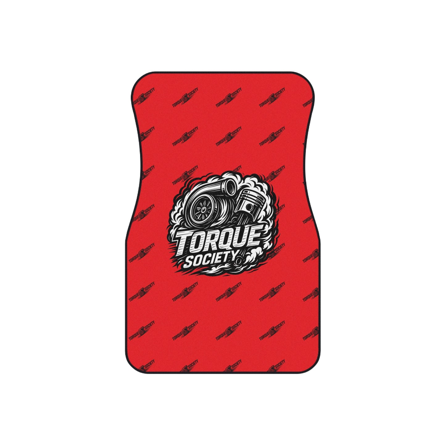 Red HORSEPOWER Floor Mats Set