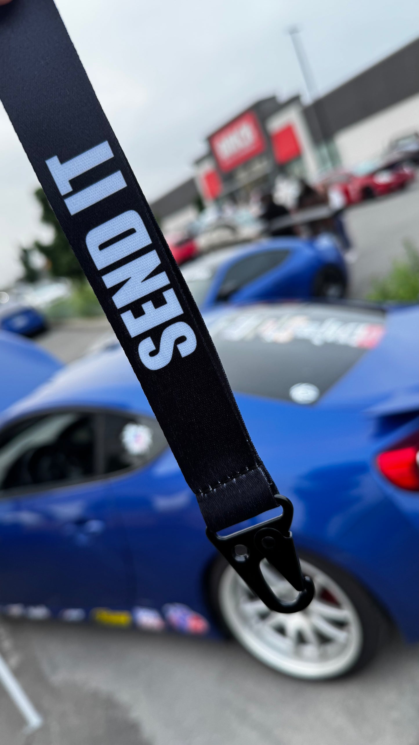 SEND IT Black Keychain