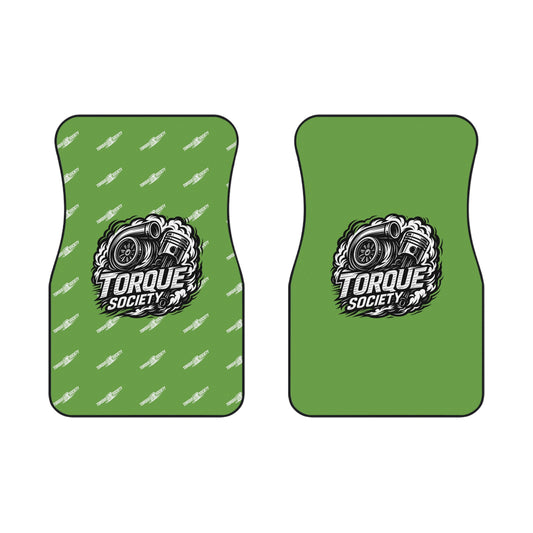 Green HORSEPOWER  Floor Mats Set