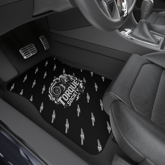 Black HORSEPOWER Floor Mats Set