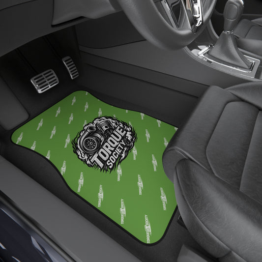 Green HORSEPOWER  Floor Mats Set