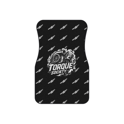 Black HORSEPOWER Floor Mats Set