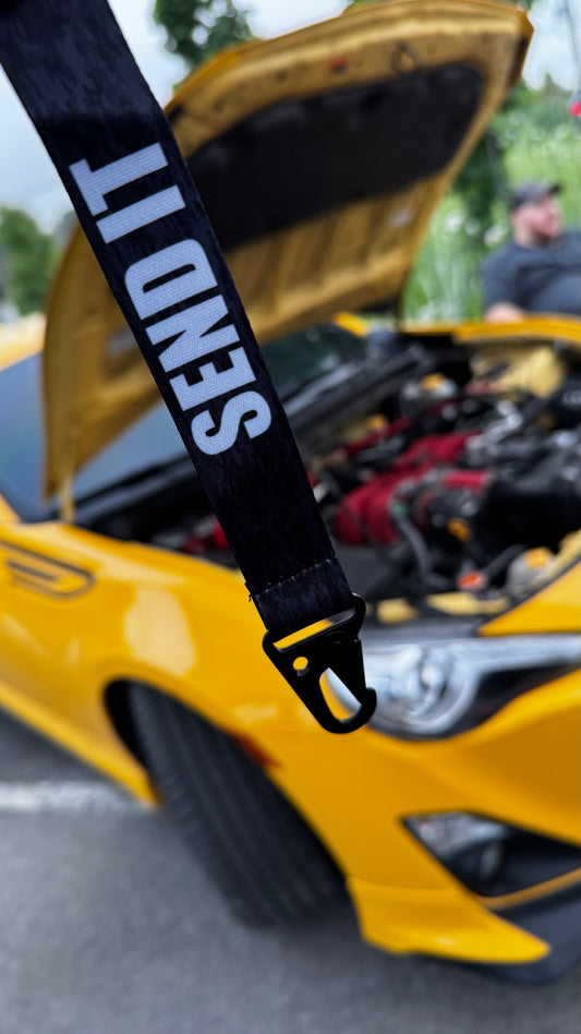 SEND IT Camo Keychain