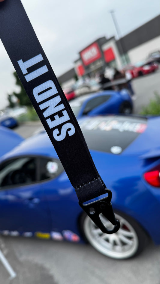 SEND IT Black Keychain